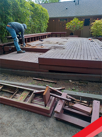 Deck Remodel Replacement Wood Carpentry in Seattle