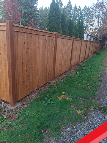 New Wood Cedar Fence in Redmond